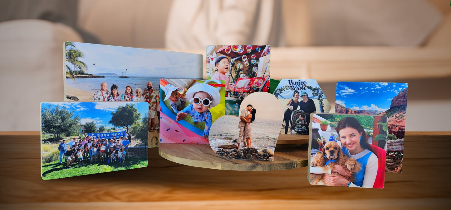 Custom Photo on Wood, 100% Bamboo Block, Vivid, Professional, Stunning Quallity, Custom Wall Art, Personalized Portrait from Photo