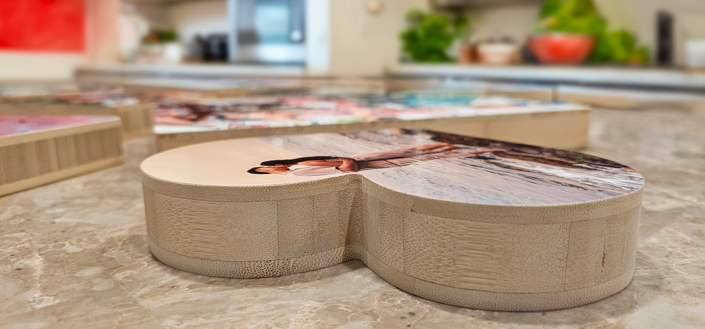 Custom Photo on Wood, 100% Bamboo Block, Vivid, Professional, Stunning Quallity, Custom Wall Art, Personalized Portrait from Photo